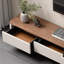 Meuble télé de style rétro jumelé à une table basse