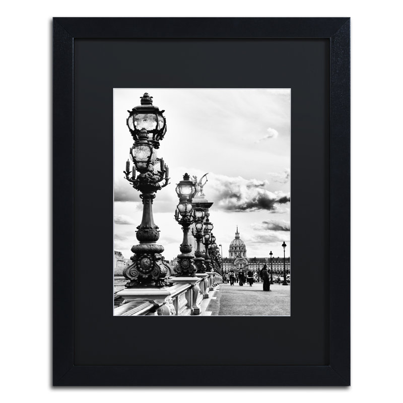 Dreaming de paris, reproduction de photo encadrée, H 14 po x l 11 po x P 0,5 po, Cadre noir, Noir
