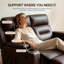 Fauteuil inclinable VANSOFA, canapé inclinable 2 places avec massage et chaleur, canapé fonctionnel sans outils, fauteuil inclinable USB-A et USB-C pour le salon-130374271