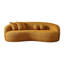 Canapé courbé de style japonais Drake 89 x 45 x 31