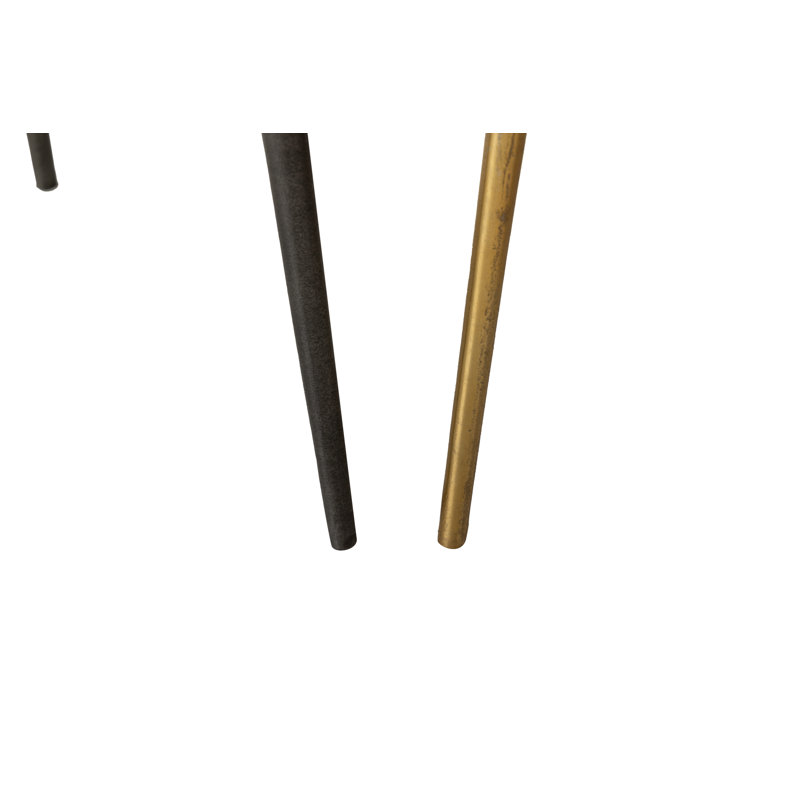 Nesting Tables, Black/Gold