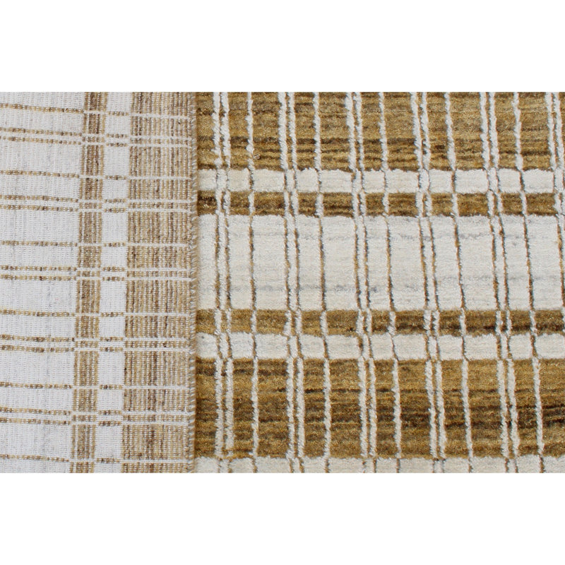 Nordic Wool Striped Area Rug, Rectangle 2' x 3'