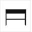 Console noire avec rangement ouvert-1362854107
