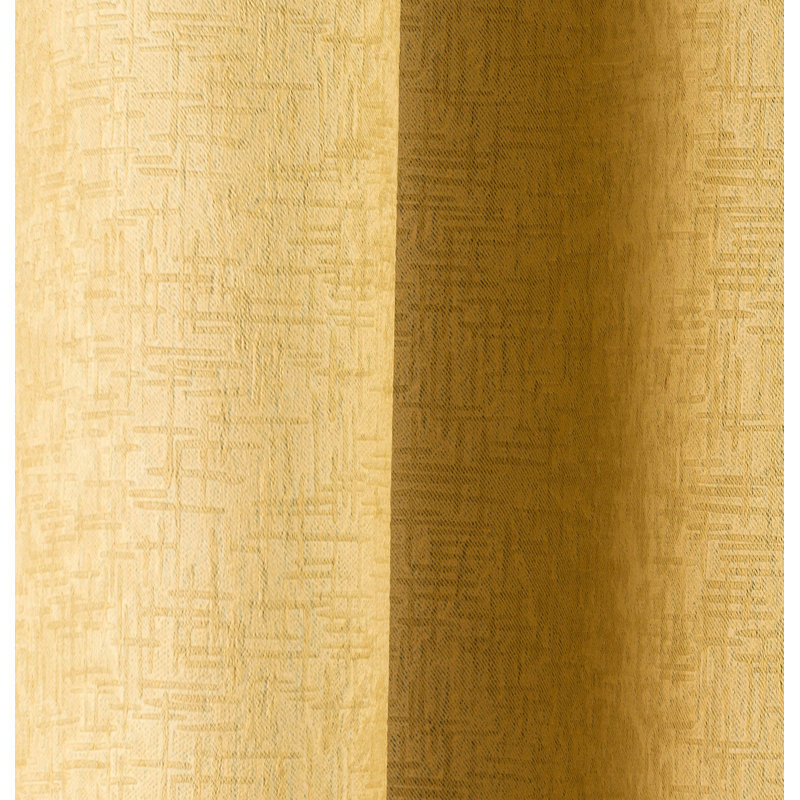 Biller Eyelet Thermal Light Reducing Curtain, Ochre, 117cm Width x 229cm Drop