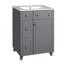 Armoire de meuble-lavabo 24 po avec lavabo en céramique-874308562