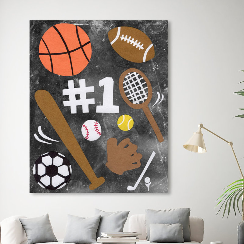 Art sur toile Ellison Sports Fan, H 45 po x l 36 po x P 1,5 po