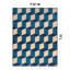Tapis intérieur / extérieur bleu / blanc en nylon tissé à la machine Hendriex-814300856