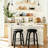 26″ Bar Stools,Mid-Century Modern Swivel Upholstered Counter Stool with Soild Wood Leg Frame-1121748929