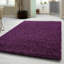 Verona Thick Purple Shaggy Area Rug – Soft Pile, Non-Slip, Durable Polypropylene Carpet for Living Room, Bedroom & Hallway-39427509
