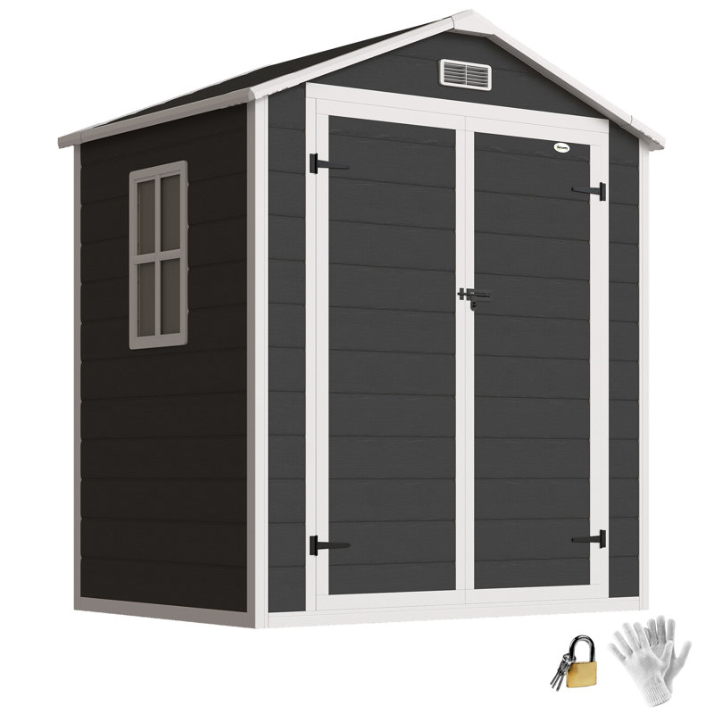 Garden Storage Shed, Black