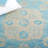 Kenya Hand Knotted Wool/Cotton Floral Rug in Light blue-33000811