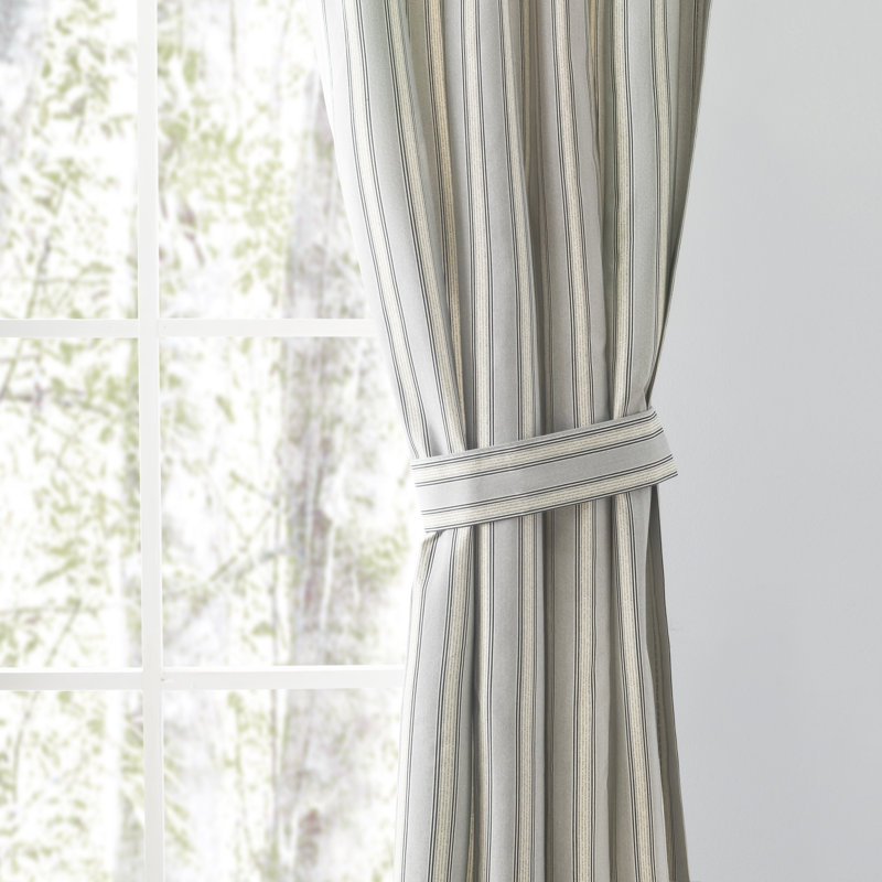 Leilarose Cotton Blend Room Darkening Curtain Pair, 41" W x 63" L