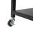 2 Tier Laptop Charging Cart File Storage Rack