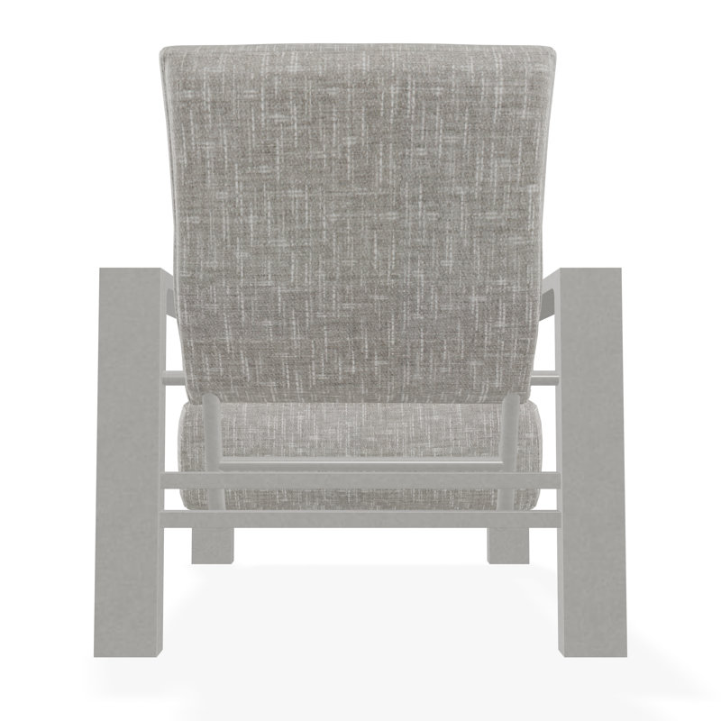 Larssen Outdoor Lounge Chair, Snow, Hither Pewter