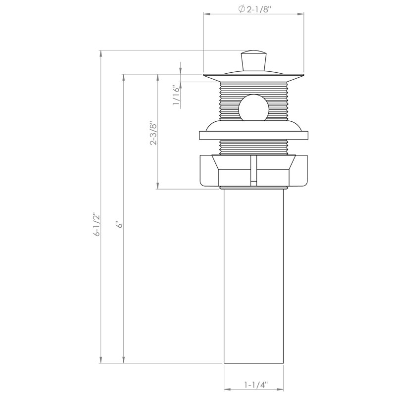 Drain Stopper, Chrome poli
