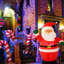 Waving Santa Claus Inflatable Figurine