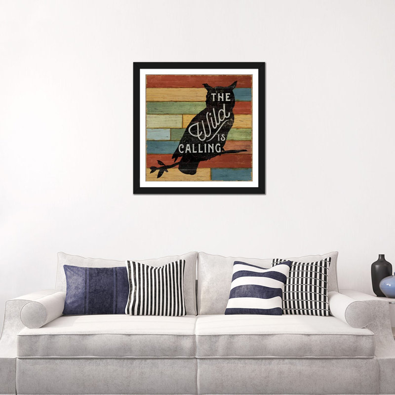 « iii », impression sur toile tendue Lake Lodge, Papier d'art encadré noir, Blanc, H 24 po x l 24 po x P 1 po