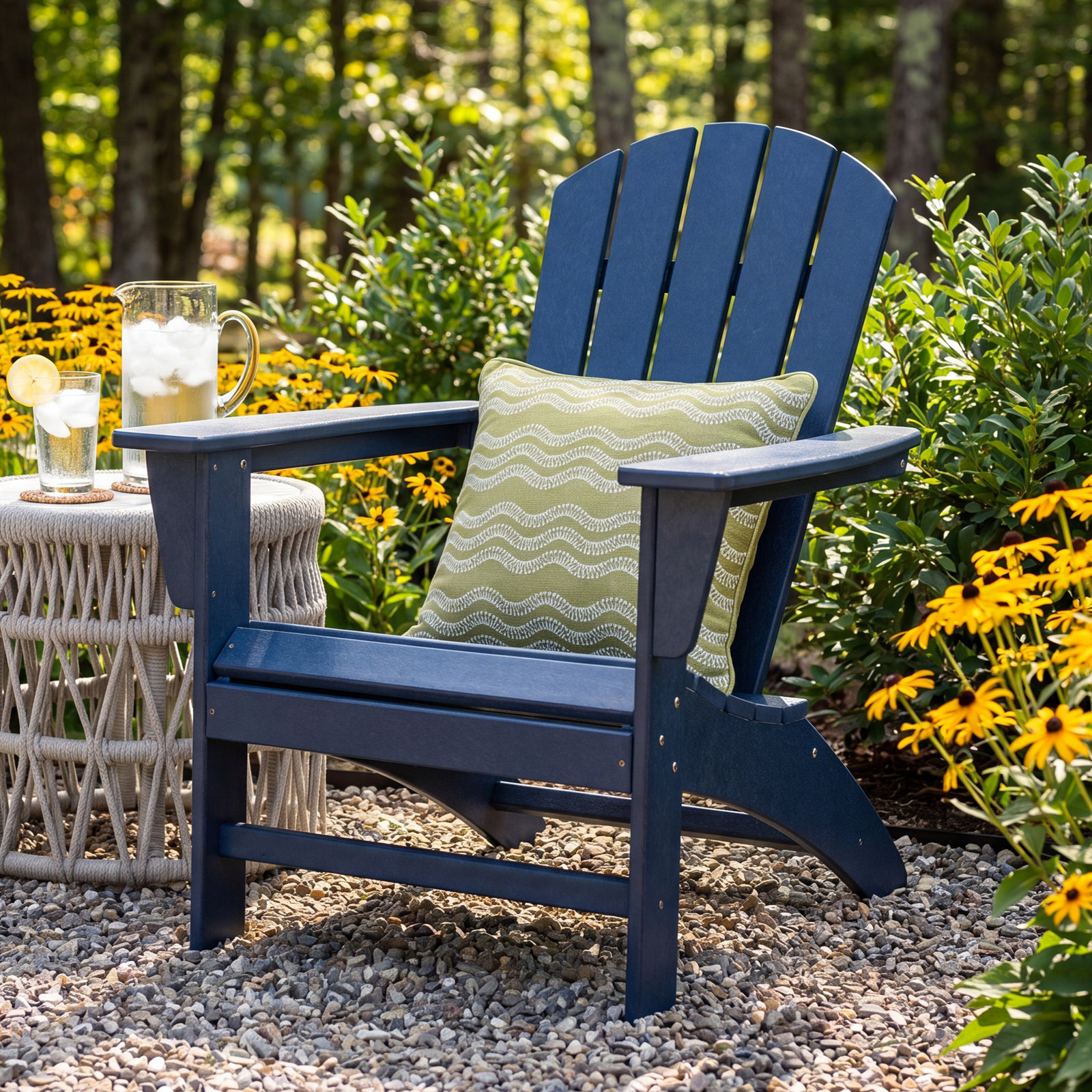 POLYWOOD® Nautical Adirondack Chair, Lemon