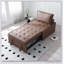 Multipurpose Faux Leather Ottoman Lazy Chair Pulling Out Sofa Bed-515994307