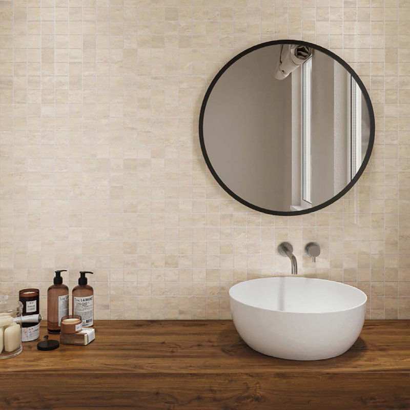 Carreau de mosaïque pour mur et plancher en porcelaine 12 po x 12 po Clay
