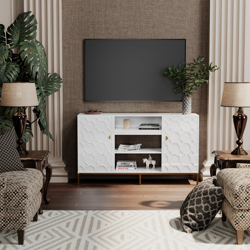 59.53'' W Storage Credenza, White