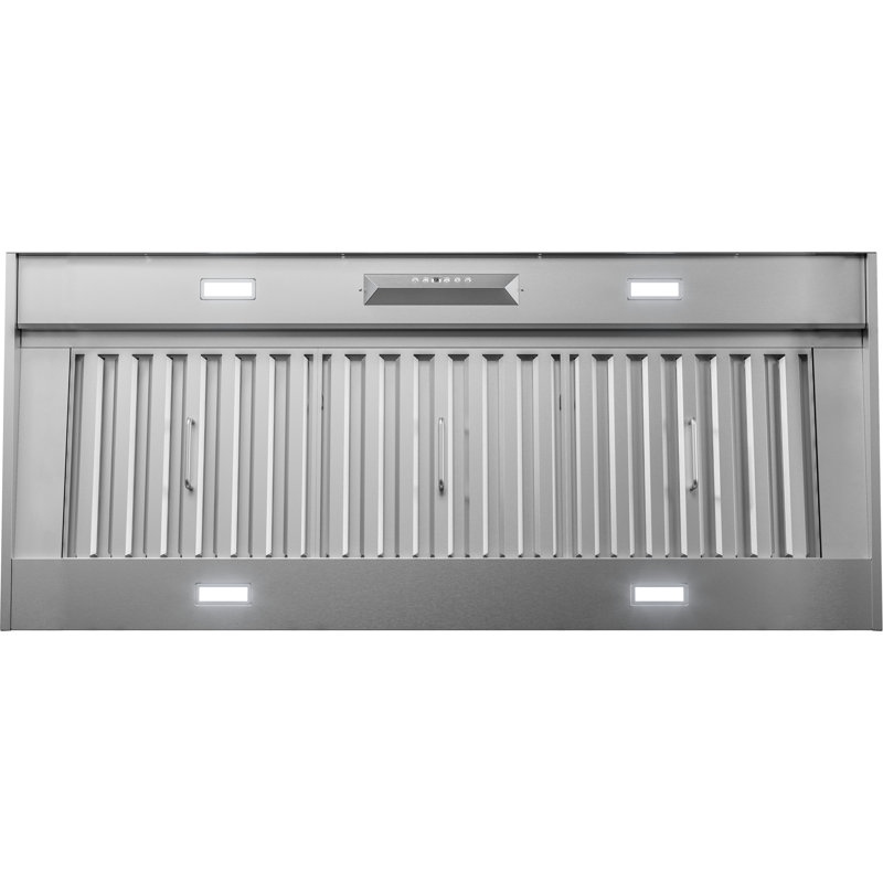 Pro Zephyr 54 " 1200 CFM Insert Mount Range Hood with LED Light in Stainless Steel