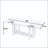 82" Extendable Trestle Dining Table with Two 12" Leaves