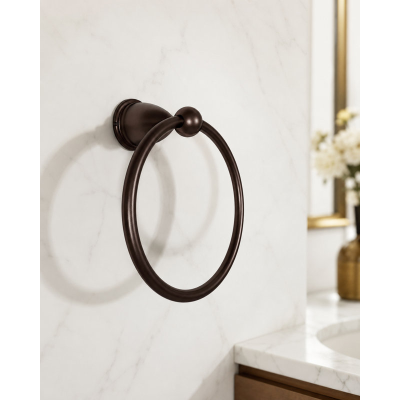 Marco Closed Ring Towel Holder for Bathroom – Made of Durable Polycarbonate, Oil Rubbed Bronze