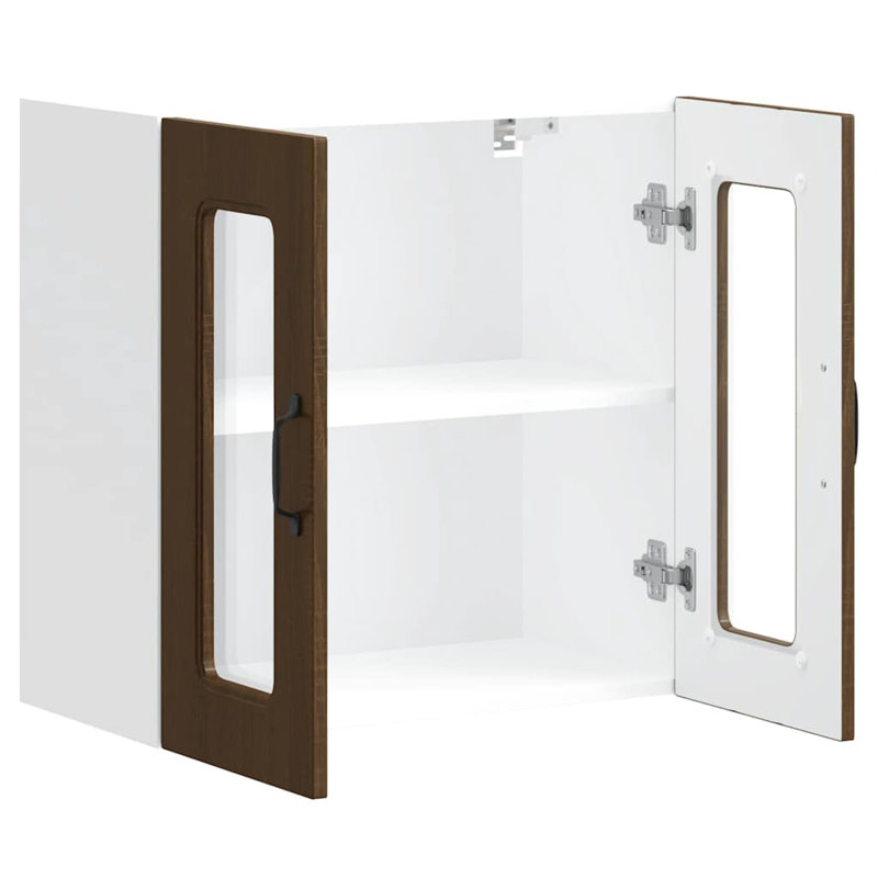 Armoire murale vidaXL, H 23,62 po x l 23,62 po x P 12,20 po, Chêne brun