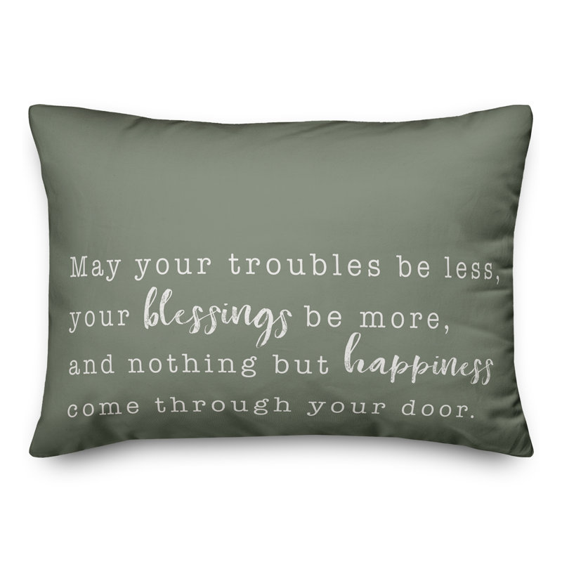 Coussin intérieur / extérieur May You Blessings Be More On