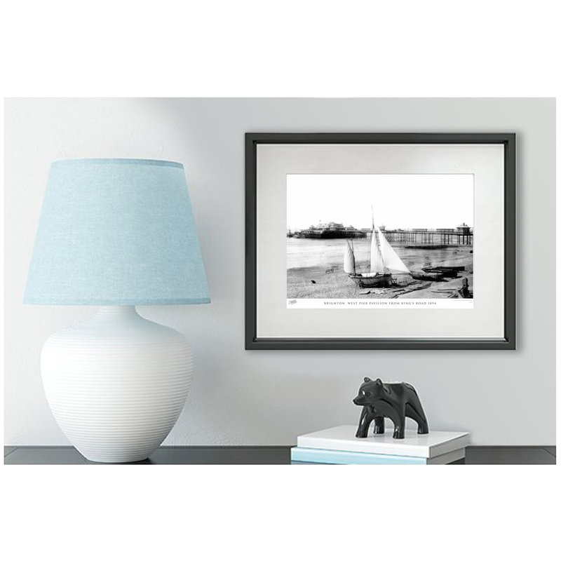 Brighton, West Pier Pavilion From King's Road 1894 by Francis Frith - Single Picture Frame Print, 28cm H x 36cm W x 2.3cm D