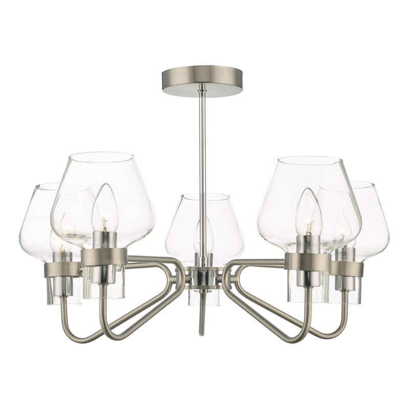 Holsworthy Glass Semi Flush Mount
