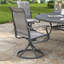 Ensemble repas d'extérieur 9 pièces pour terrasse avec fauteuil pivotant 63 po 9 pièces-237418864