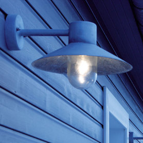 Wendover Outdoor Barn Light, Galvanized