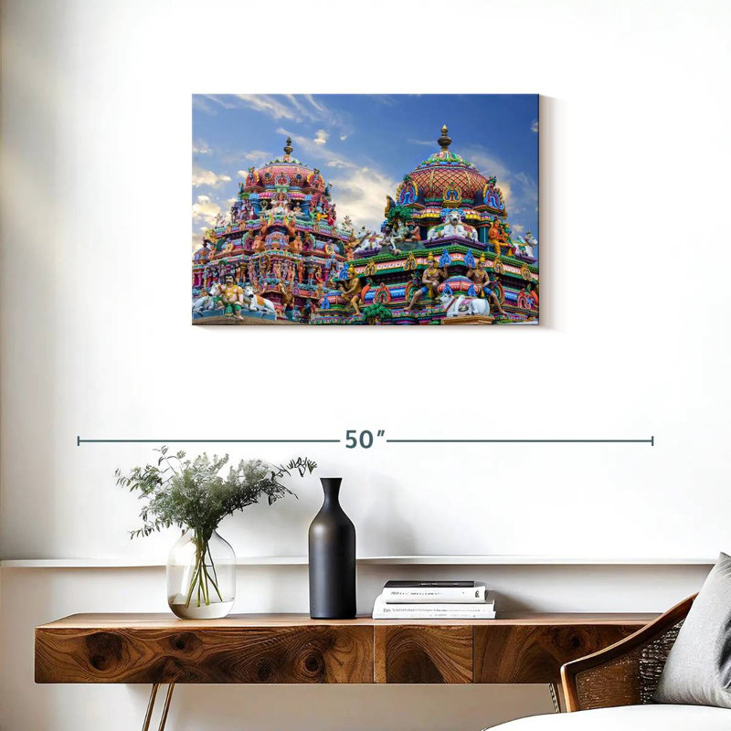 Temples indous Adella Gopuram, H 20 po x l 30 po