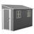 4x9.5 Ft. Metal Lean-to Storage Shed With 2 Windows & Foundation Kit