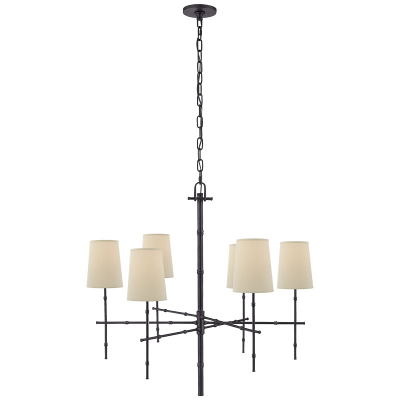 Grenol 6 - Light Chandelier, Bronze