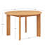Table ronde Leo en bois de teck