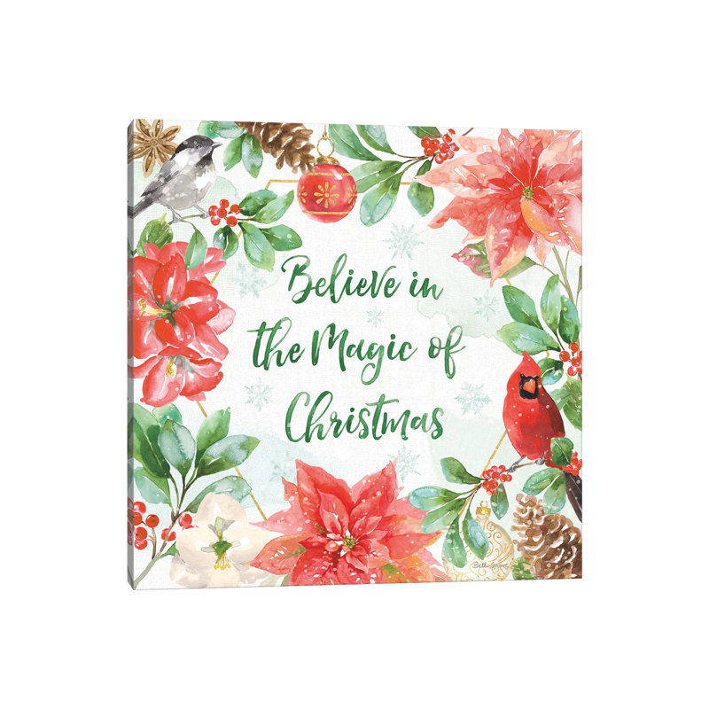 Holiday Flora III by Beth Grove - Wrapped Canvas Print, 45.72 cm H x 45.72 cm W x 1.91 cm D