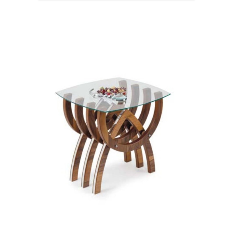Table de bout en verre