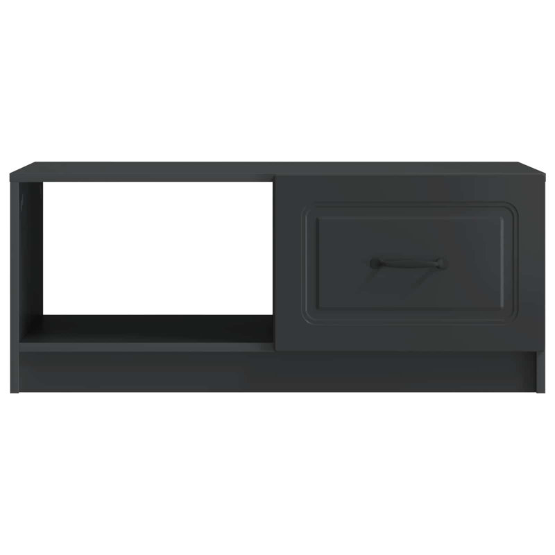 Coffee Table with Storage, 37cm H x 90cm L x 50cm W, Black