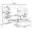Grand lit escamotable en bois avec tablettes de rangement, armoires et lattes-701847478