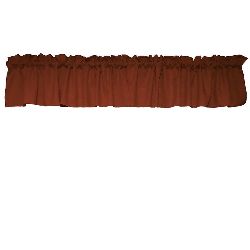 Cantonnière sur mesure l 58 po Pastorella, Rouille de cuivre, L 58 po x L 14 po