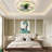 Ceiling Fans With Lights Dimmable LED Embedded Installation Of Thin Modern Ceiling Fans(Purple)-92951168