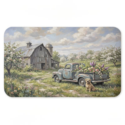 Tapis de sol floral imprimé anti-fatigue Tailgate at Barn