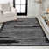 Mahit Modern Berber Stripe Black/Cream Rug