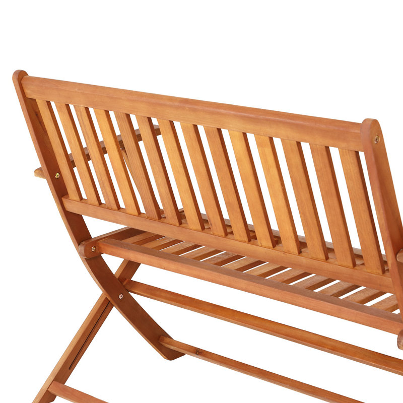 Karla Solid Wood Eucalyptus Outdoor Bench