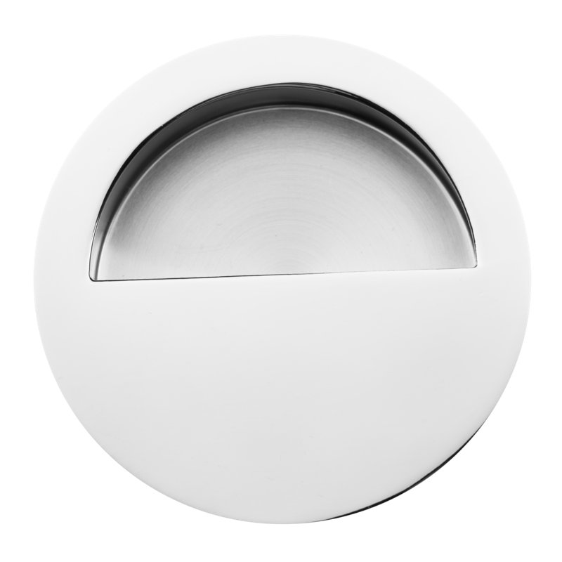 Flush Pull Plate, Polish Stainless Steel