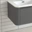 Armoire de salle de bain murale 24 po avec lavabo flottant à tiroir avec lavabo intégré en céramique-126271587