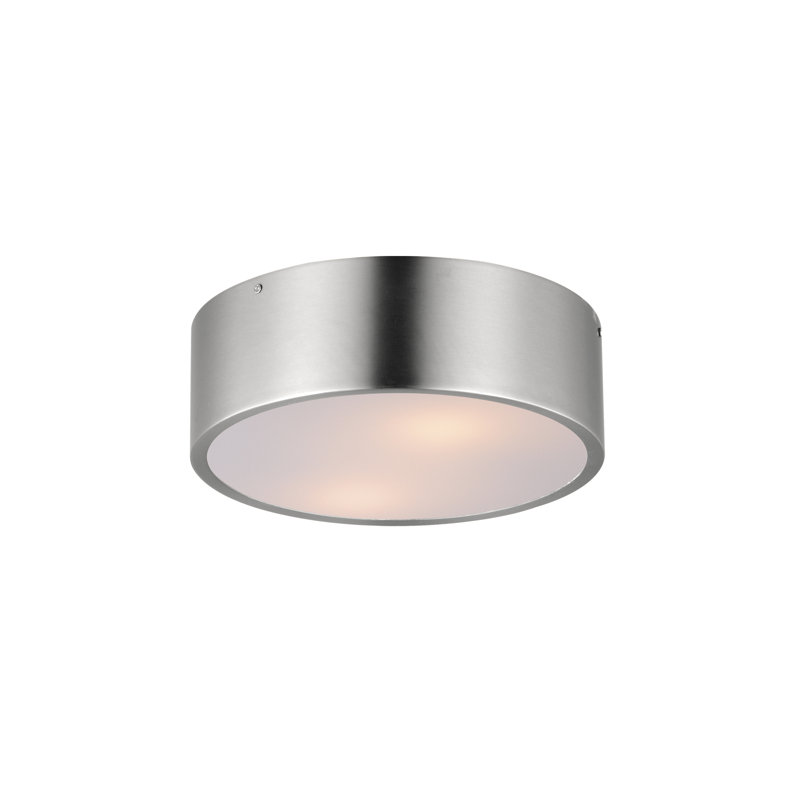 Tommy-Flush Mount, 2, Satin Nickel, 4" H x 12" W x 12" D